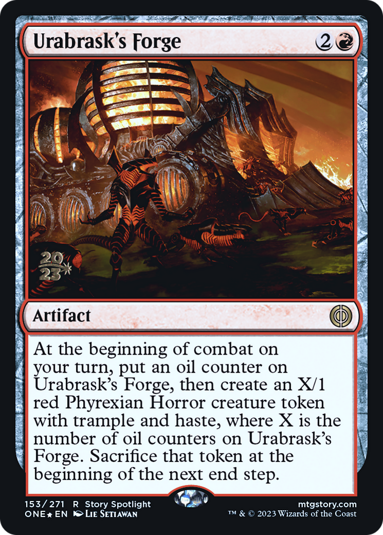 Urabrask's Forge [Phyrexia: All Will Be One Prerelease Promos] | Gam3 Escape