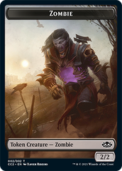 Snake // Zombie Double-sided Token [Commander Collection: Black Tokens] | Gam3 Escape