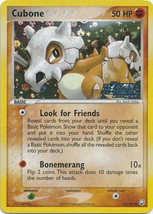 Cubone (51/109) (Stamped) [EX: Team Rocket Returns] | Gam3 Escape