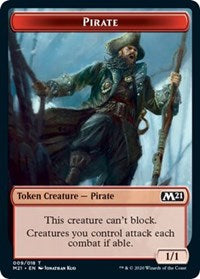 Pirate // Weird Double-sided Token [Core Set 2021 Tokens] | Gam3 Escape