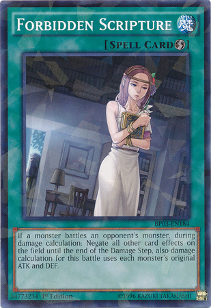 Forbidden Scripture (Shatterfoil) [BP03-EN184] Common | Gam3 Escape