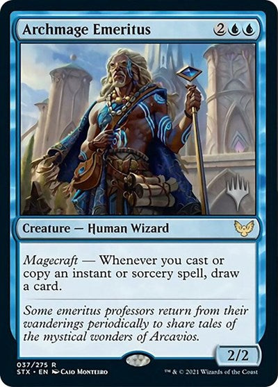 Archmage Emeritus (Promo Pack) [Strixhaven: School of Mages Promos] | Gam3 Escape