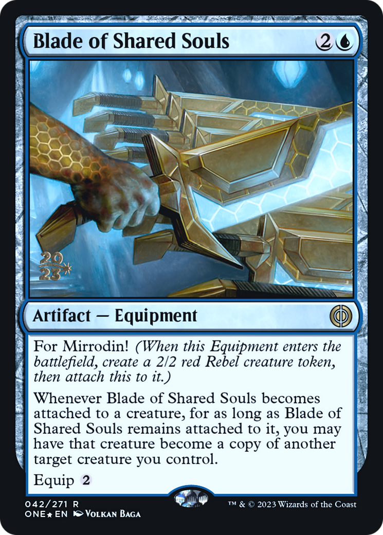 Blade of Shared Souls [Phyrexia: All Will Be One Prerelease Promos] | Gam3 Escape