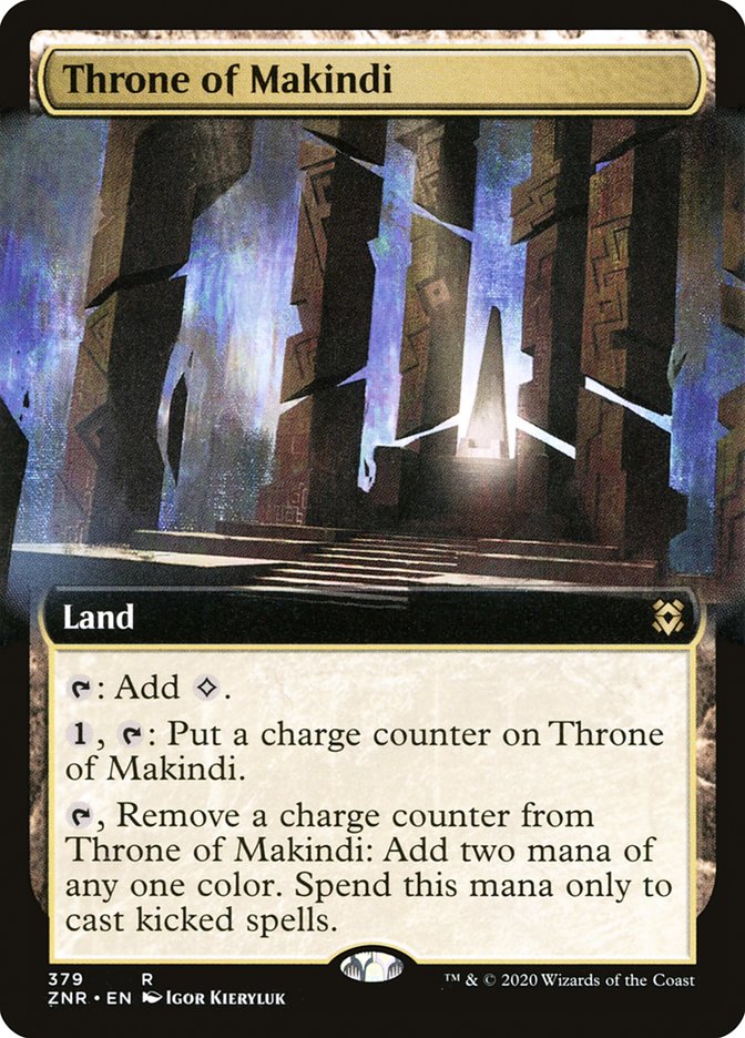 Throne of Makindi (Extended Art) [Zendikar Rising] | Gam3 Escape
