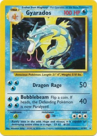 Gyarados (6/102) [Base Set Unlimited] | Gam3 Escape