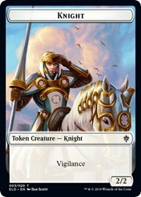 Knight // Food (15) Double-sided Token [Throne of Eldraine Tokens] | Gam3 Escape