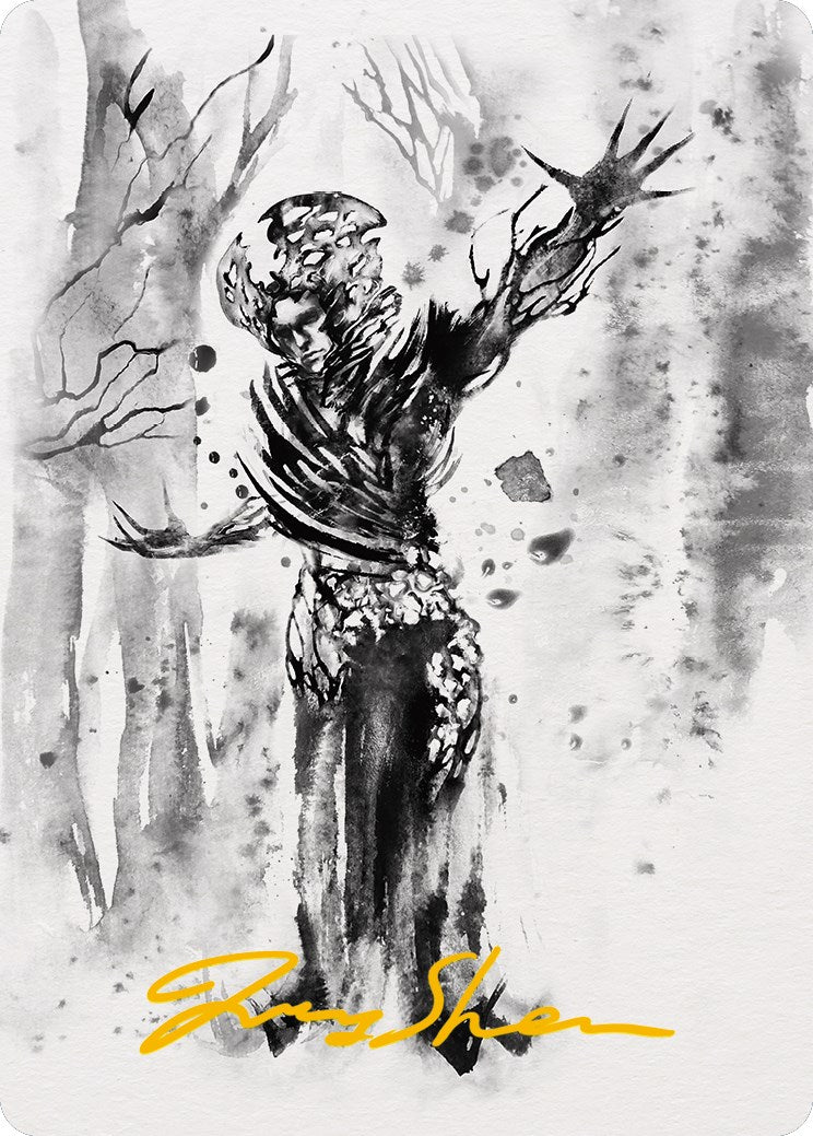 Rustvine Cultivator Art Card (Gold-Stamped Signature) [Phyrexia: All Will Be One Art Series] | Gam3 Escape