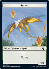 Spirit (003) // Thopter Double-sided Token [Innistrad: Crimson Vow Commander Tokens] | Gam3 Escape