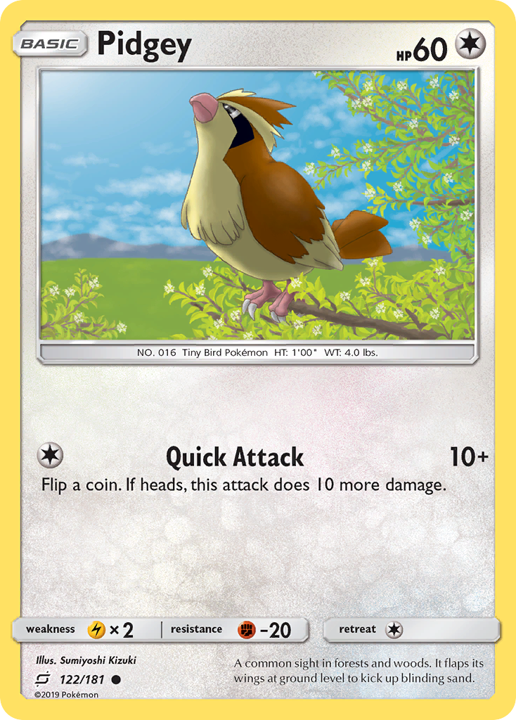 Pidgey (122/181) [Sun & Moon: Team Up] | Gam3 Escape