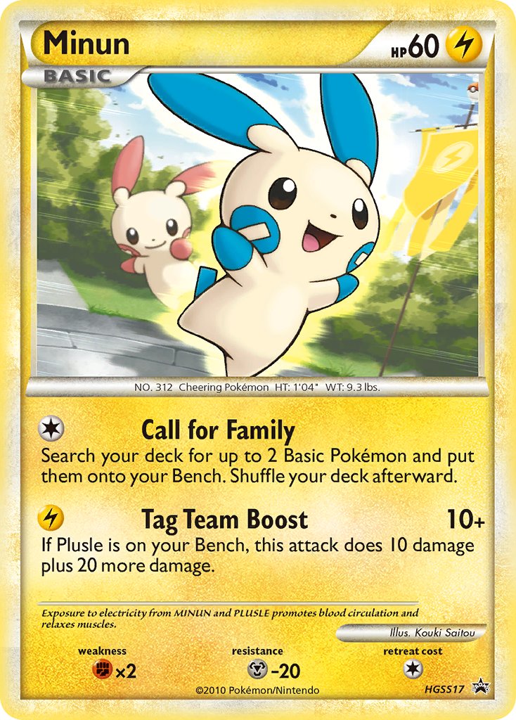 Minun (HGSS17) [HeartGold & SoulSilver: Black Star Promos] | Gam3 Escape