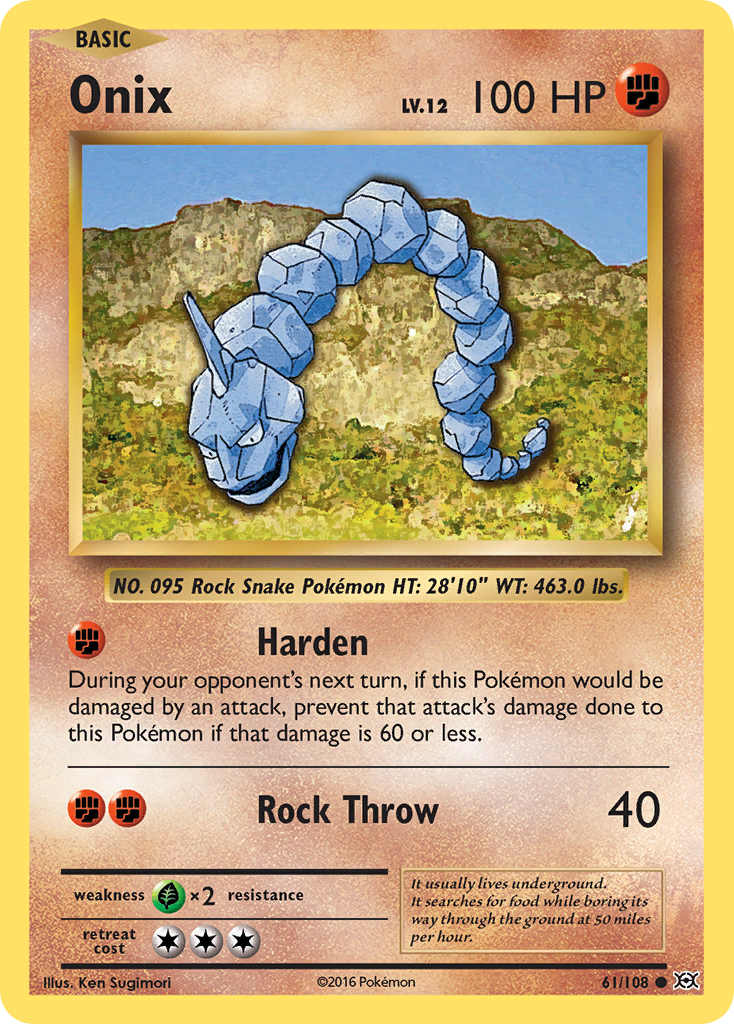 Onix (61/108) [XY: Evolutions] | Gam3 Escape