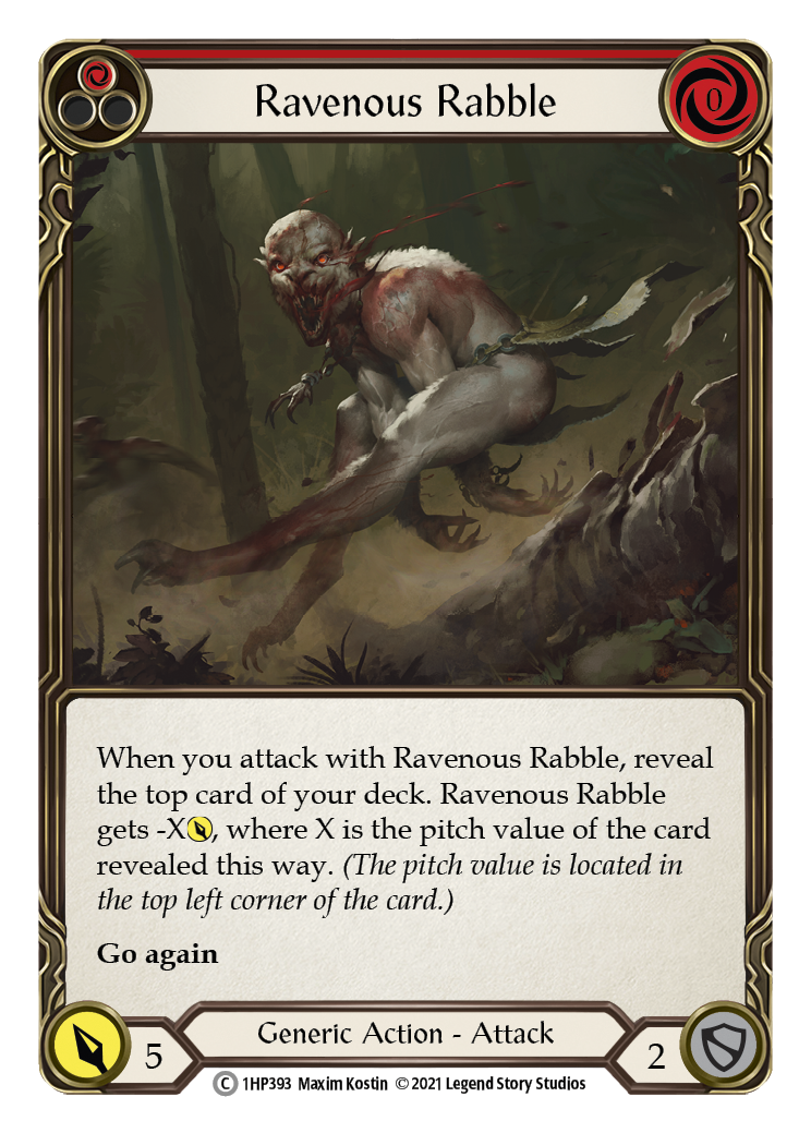 Ravenous Rabble (Red) [1HP393] | Gam3 Escape