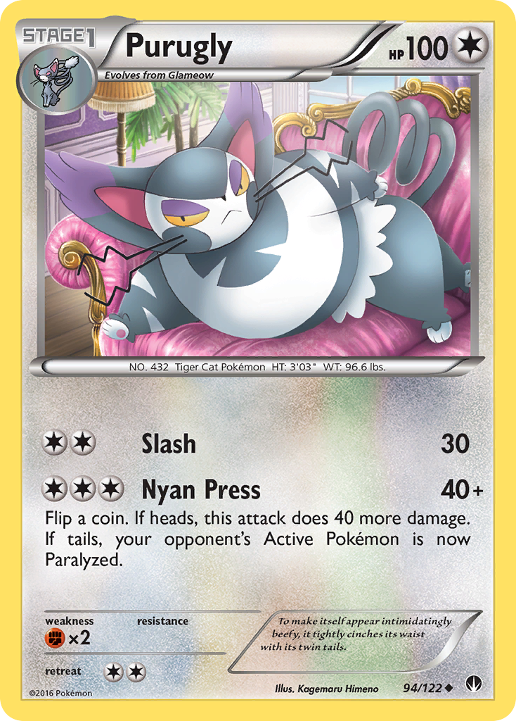 Purugly (94/122) [XY: BREAKpoint] | Gam3 Escape