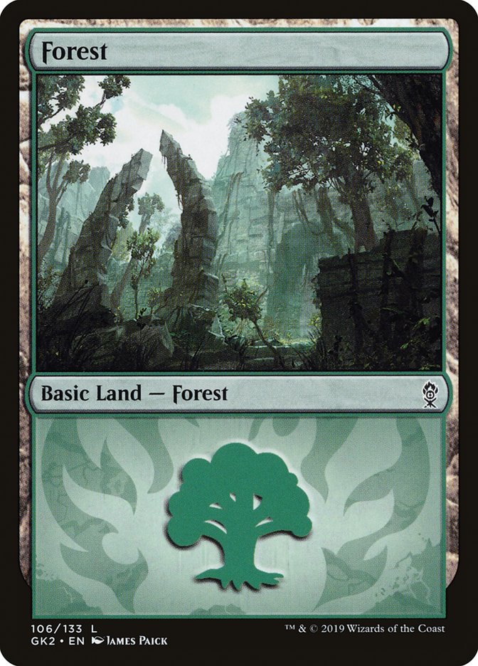 Forest (106) [Ravnica Allegiance Guild Kit] | Gam3 Escape