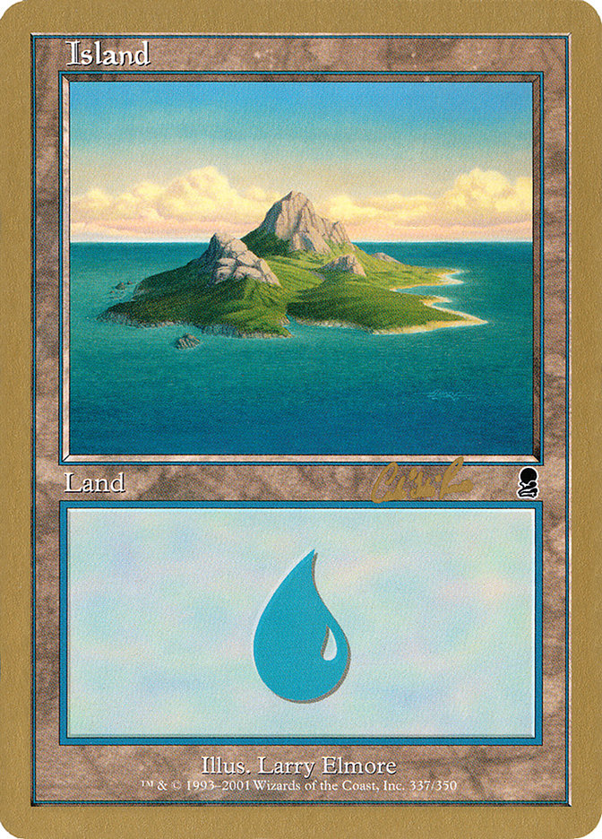 Island (cr337a) (Carlos Romao) [World Championship Decks 2002] | Gam3 Escape