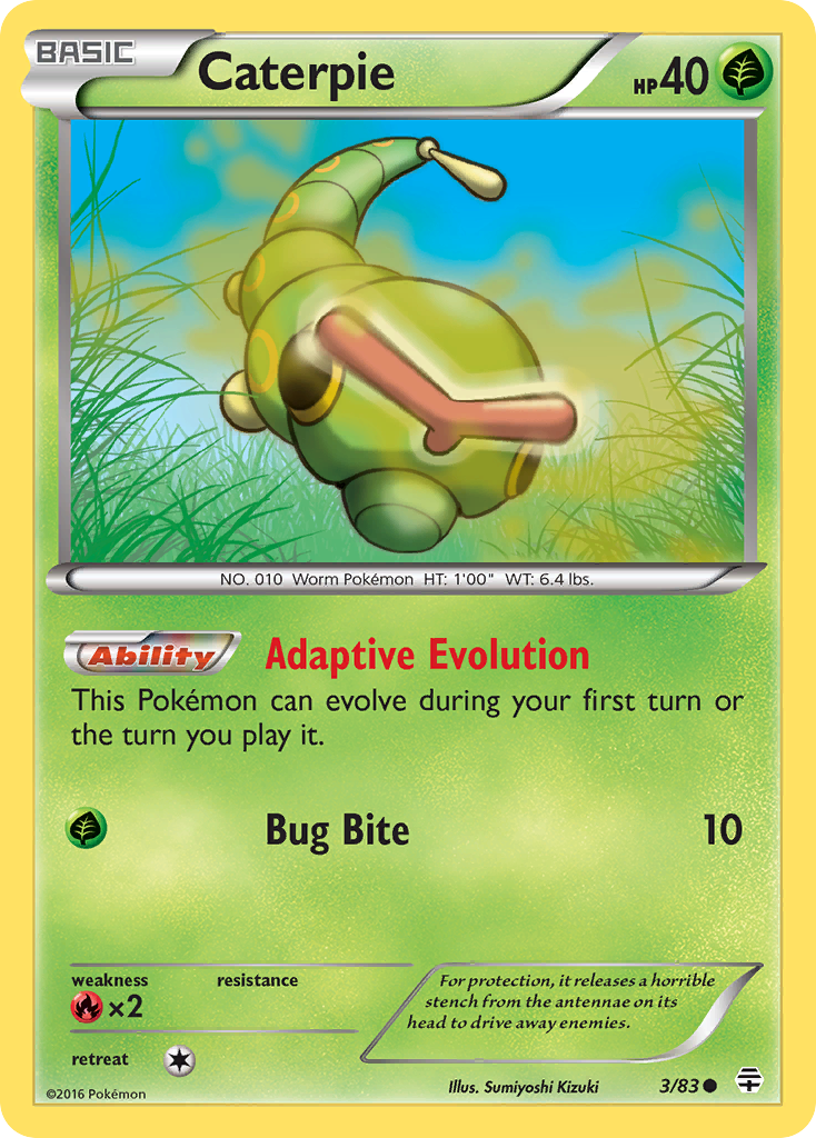 Caterpie (3/83) [XY: Generations] | Gam3 Escape