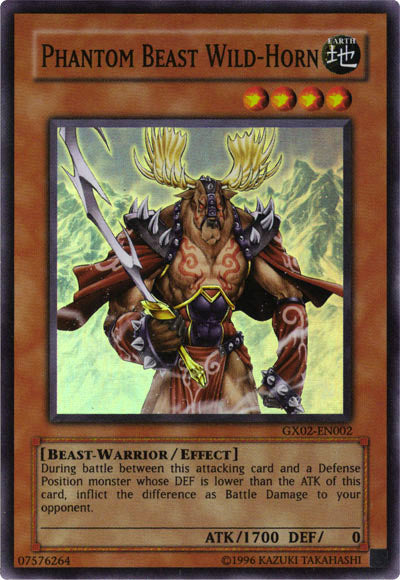 Phantom Beast Wild-Horn [GX02-EN002] Super Rare | Gam3 Escape
