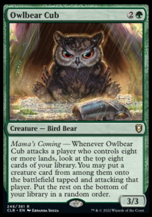 Owlbear Cub [Commander Legends: Battle for Baldur's Gate] | Gam3 Escape