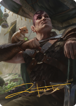 Minsc & Boo, Timeless Heroes Art Card (38) (Gold-Stamped Signature) [Commander Legends: Battle for Baldur's Gate Art Series] | Gam3 Escape