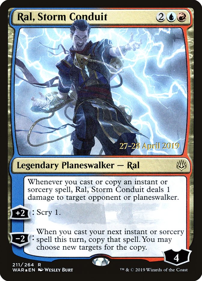 Ral, Storm Conduit  [War of the Spark Prerelease Promos] | Gam3 Escape