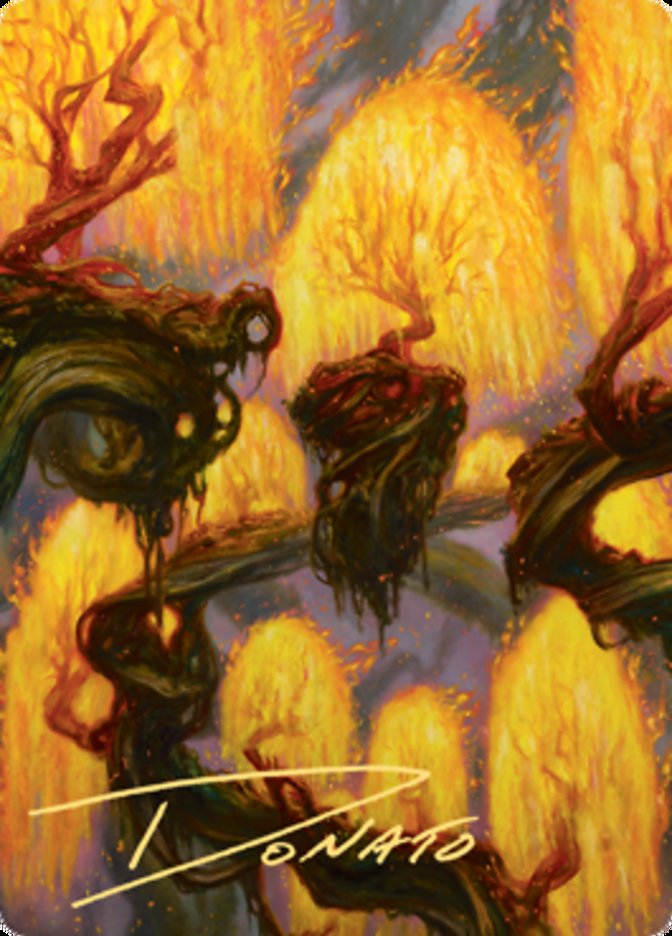 Grove of the Burnwillows Art Card (Gold-Stamped Signature) [Zendikar Rising Art Series] | Gam3 Escape