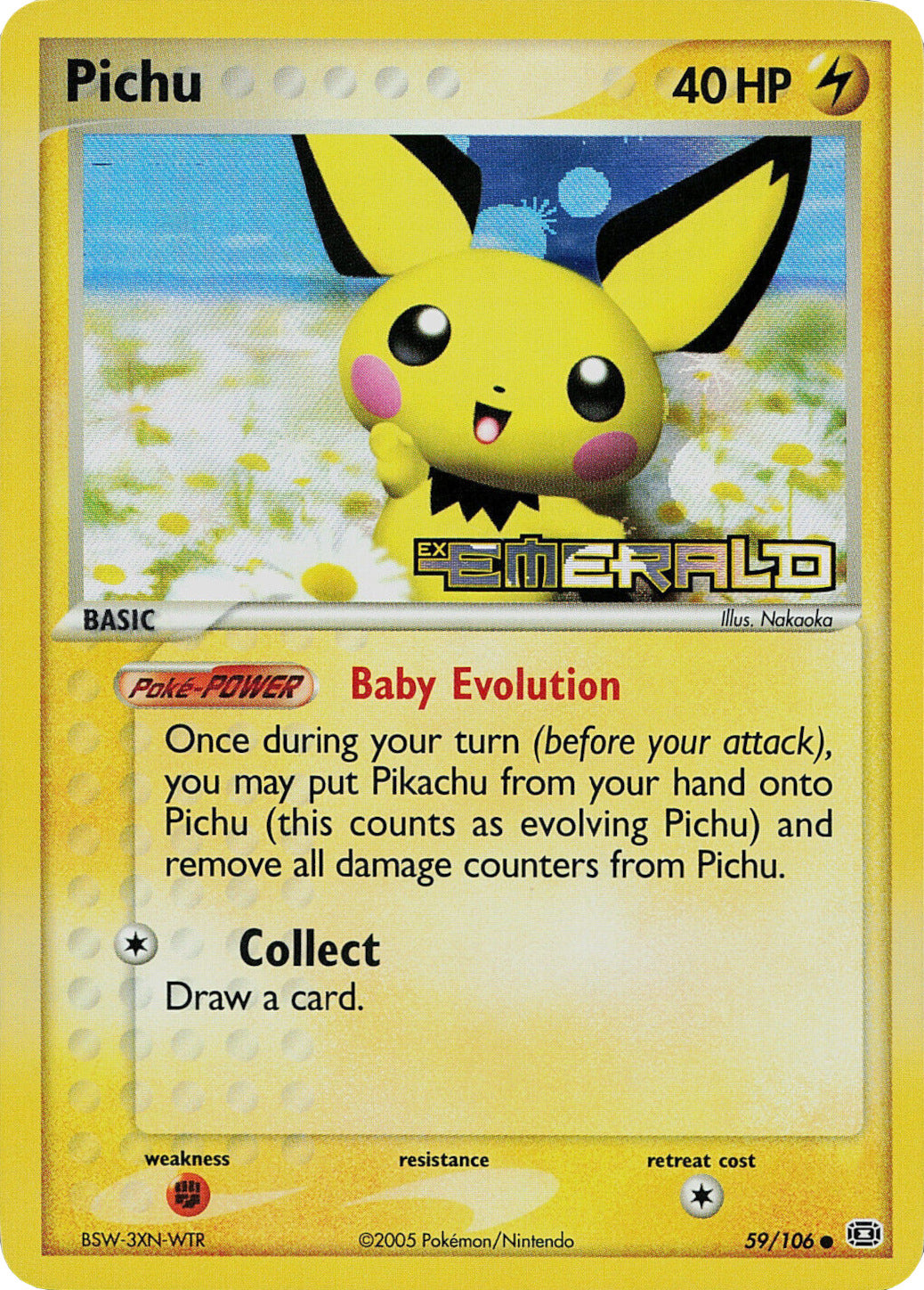 Pichu (59/106) (Stamped) [EX: Emerald] | Gam3 Escape