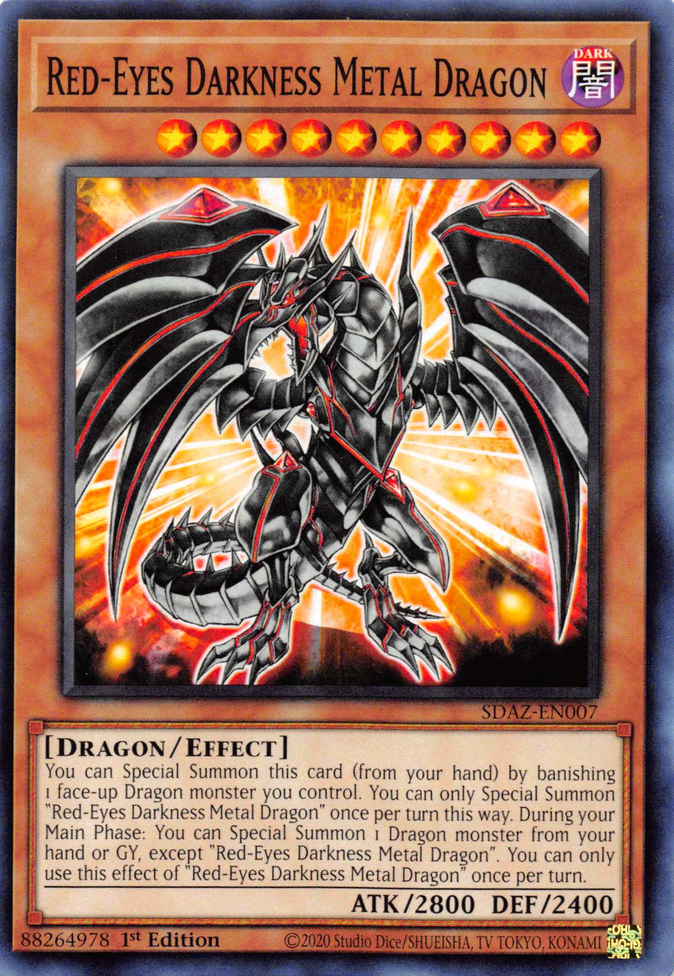 Red-Eyes Darkness Metal Dragon [SDAZ-EN007] Common | Gam3 Escape