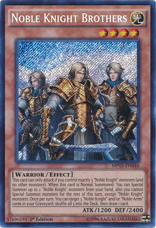 Noble Knight Brothers [MP15-EN046] Secret Rare | Gam3 Escape