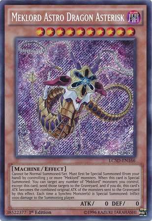 Meklord Astro Dragon Asterisk [LC5D-EN166] Secret Rare | Gam3 Escape