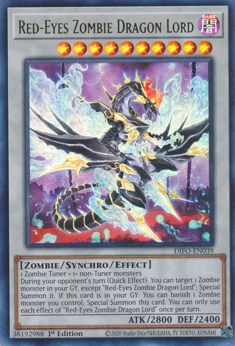 Red-Eyes Zombie Dragon Lord [DIFO-EN039] Ultra Rare | Gam3 Escape