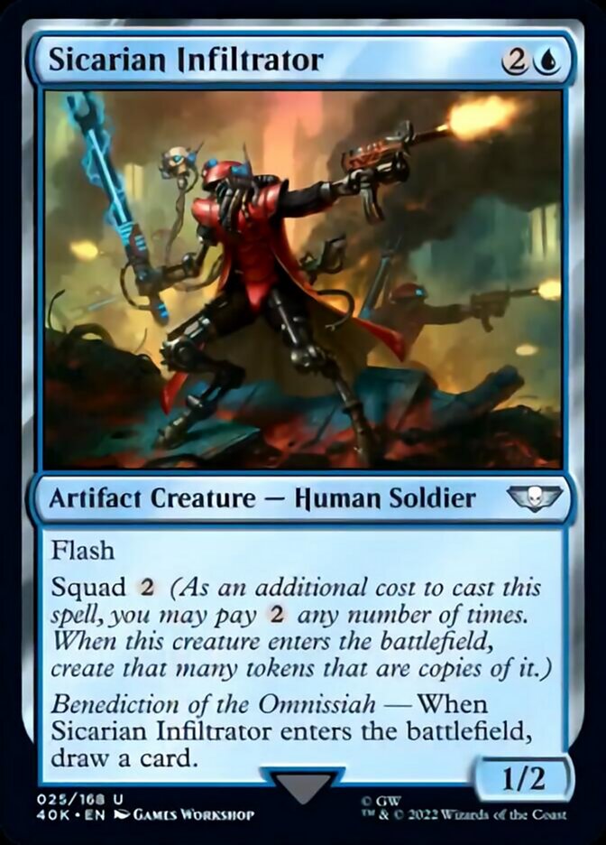 Sicarian Infiltrator (Surge Foil) [Universes Beyond: Warhammer 40,000] | Gam3 Escape