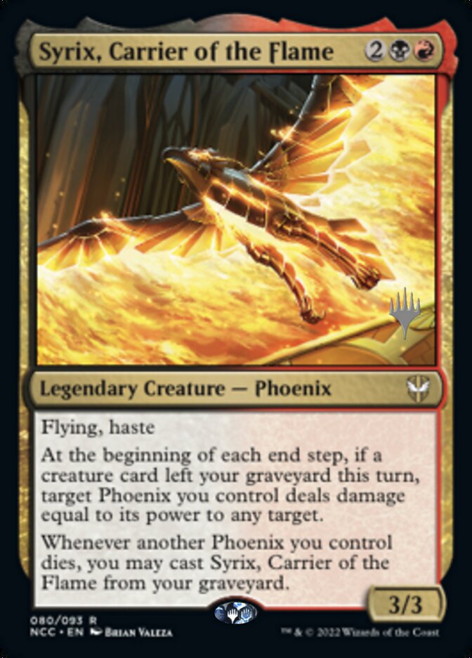 Syrix, Carrier of the Flame (Promo Pack) [Streets of New Capenna Commander Promos] | Gam3 Escape