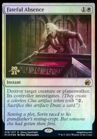 Fateful Absence [Innistrad: Midnight Hunt Prerelease Promos] | Gam3 Escape