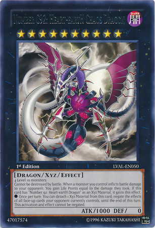 Number C92: Heart-eartH Chaos Dragon [LVAL-EN050] Rare | Gam3 Escape