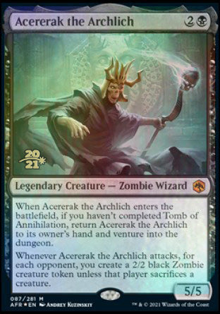 Acererak the Archlich [Dungeons & Dragons: Adventures in the Forgotten Realms Prerelease Promos] | Gam3 Escape