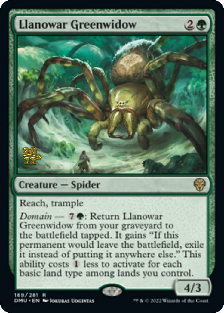 Llanowar Greenwidow [Dominaria United Prerelease Promos] | Gam3 Escape