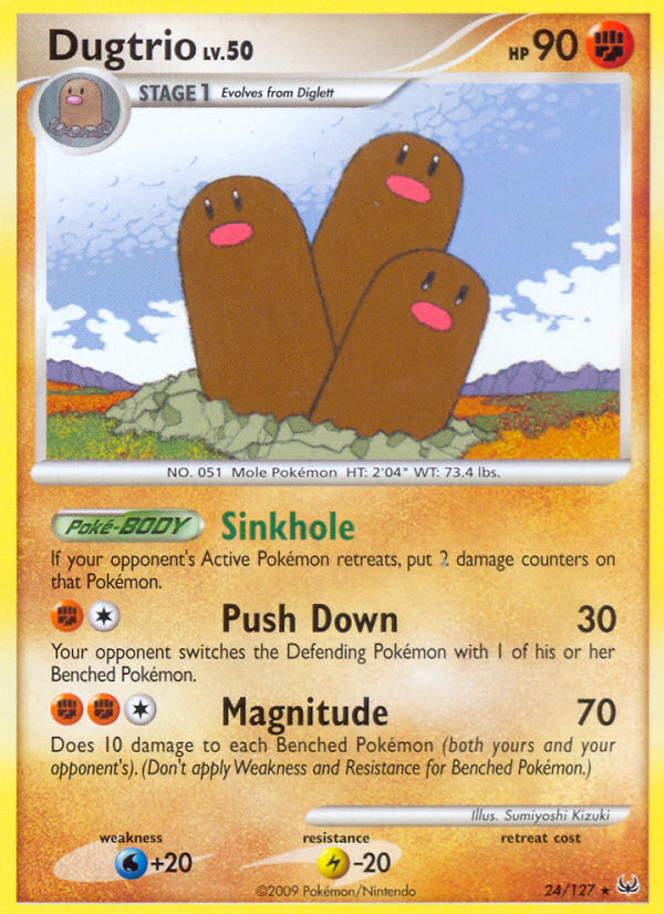 Dugtrio (24/127) [Platinum: Base Set] | Gam3 Escape