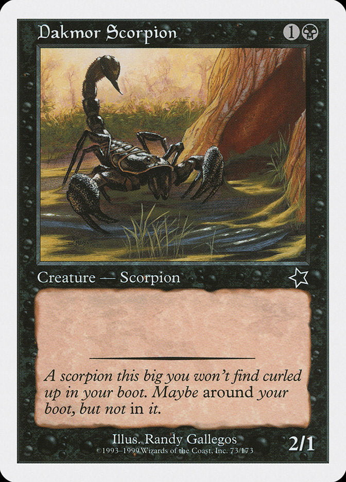 Dakmor Scorpion [Starter 1999] | Gam3 Escape