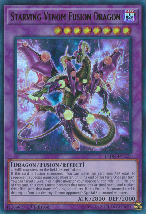 Starving Venom Fusion Dragon [LEDD-ENC25] Ultra Rare | Gam3 Escape