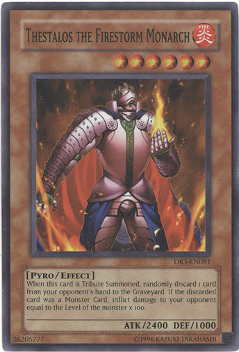 Thestalos the Firestorm Monarch [DR3-EN081] Super Rare | Gam3 Escape