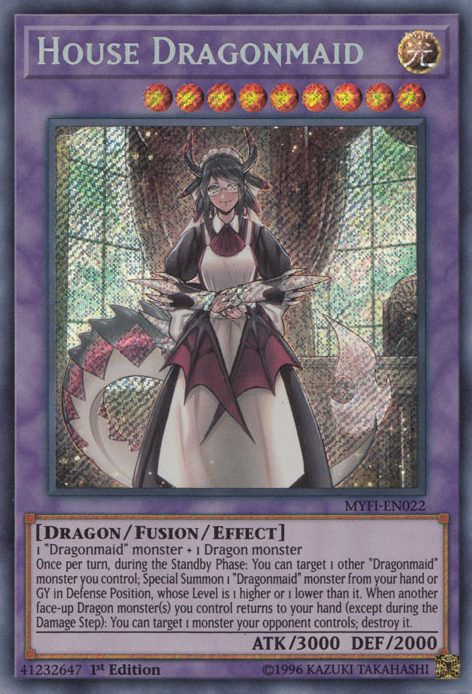 House Dragonmaid [MYFI-EN022] Secret Rare | Gam3 Escape