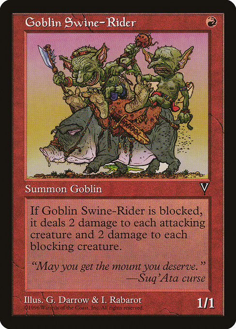 Goblin Swine-Rider [Visions] | Gam3 Escape