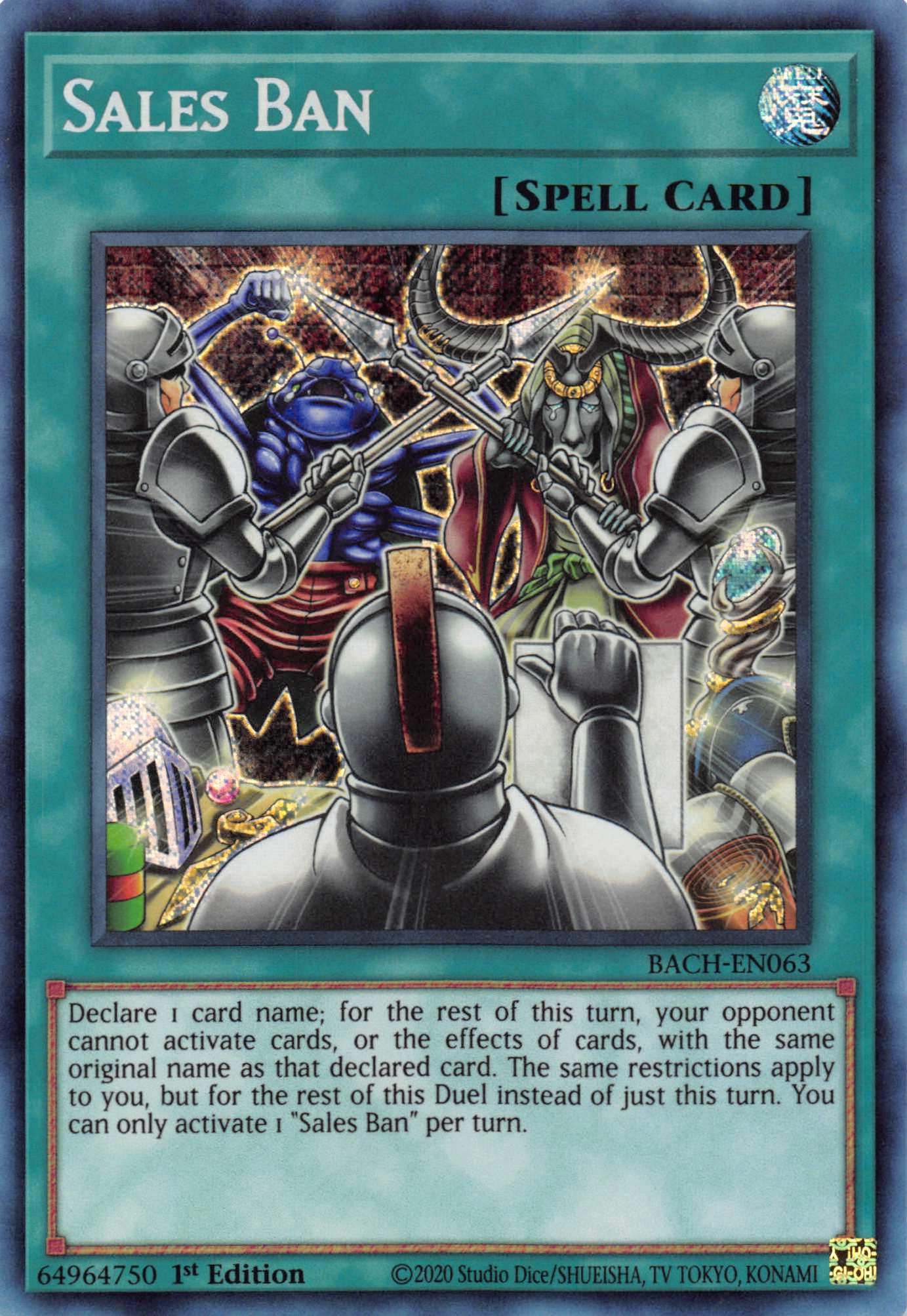 Sales Ban [BACH-EN063] Secret Rare | Gam3 Escape