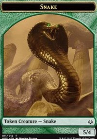 Snake // Zombie Double-sided Token [Hour of Devastation Tokens] | Gam3 Escape