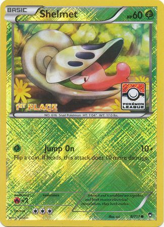 Shelmet (8/111) (League Promo 1st Place) [XY: Furious Fists] | Gam3 Escape