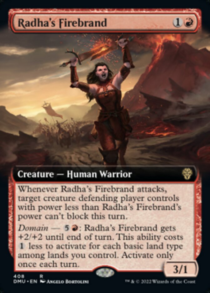 Radha's Firebrand (Extended Art) [Dominaria United] | Gam3 Escape