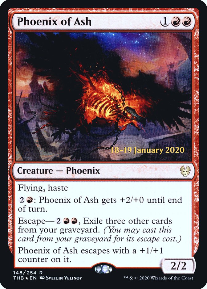 Phoenix of Ash [Theros Beyond Death Prerelease Promos] | Gam3 Escape