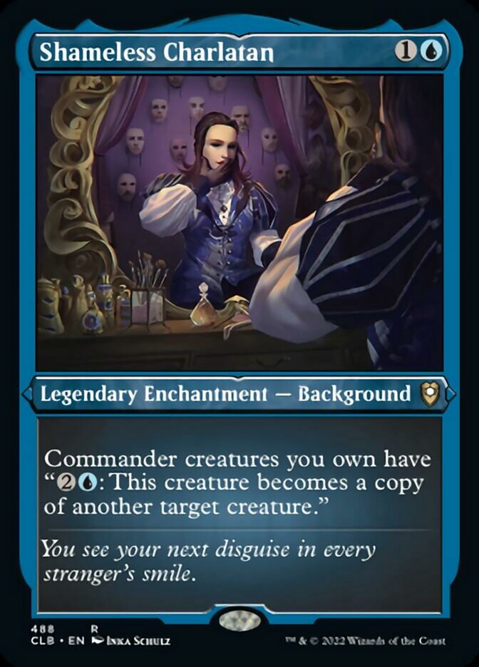 Shameless Charlatan (Foil Etched) [Commander Legends: Battle for Baldur's Gate] | Gam3 Escape