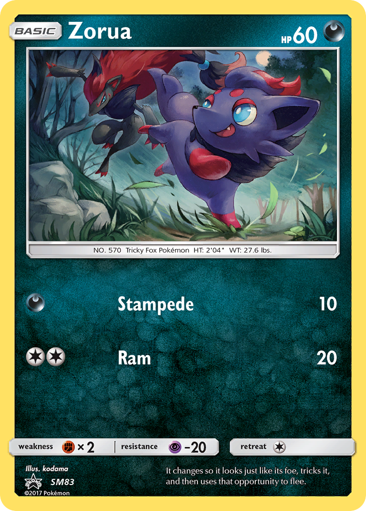 Zorua (SM83) [Sun & Moon: Black Star Promos] | Gam3 Escape