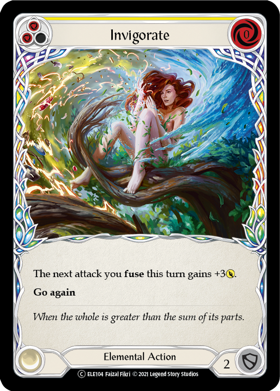 Invigorate (Yellow) [U-ELE104] Unlimited Rainbow Foil | Gam3 Escape